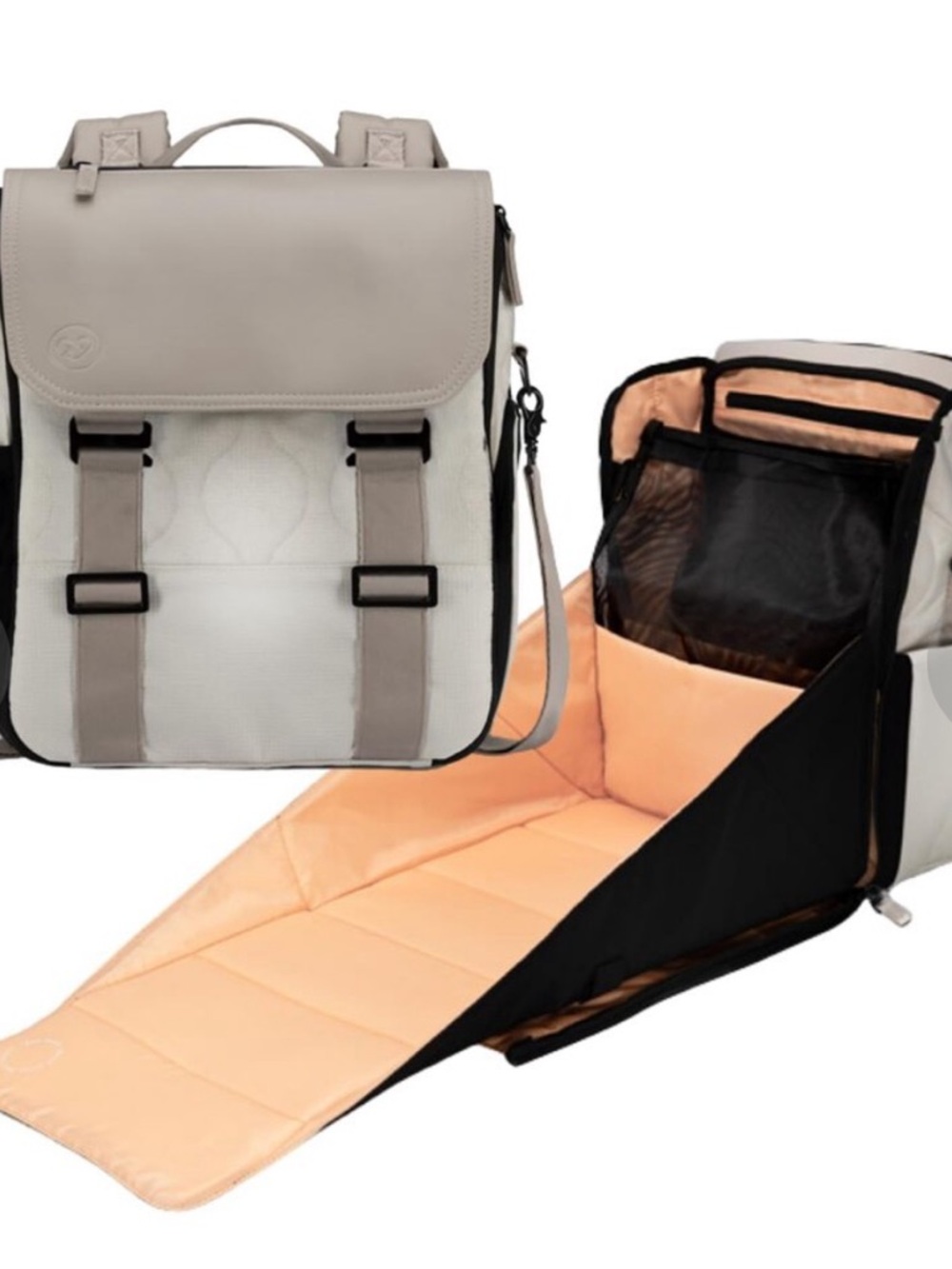 Willow Black Diaper Bag / Backpack